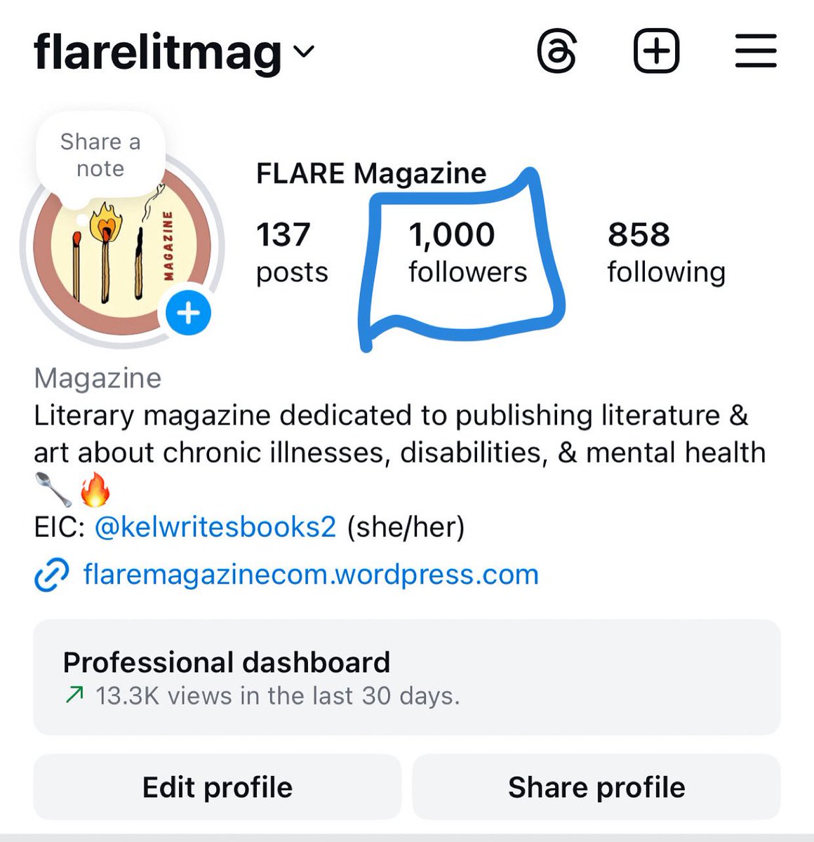 We made it to 1,000 followers on our IG account! Thanks for all the support! ❤️‍🩹