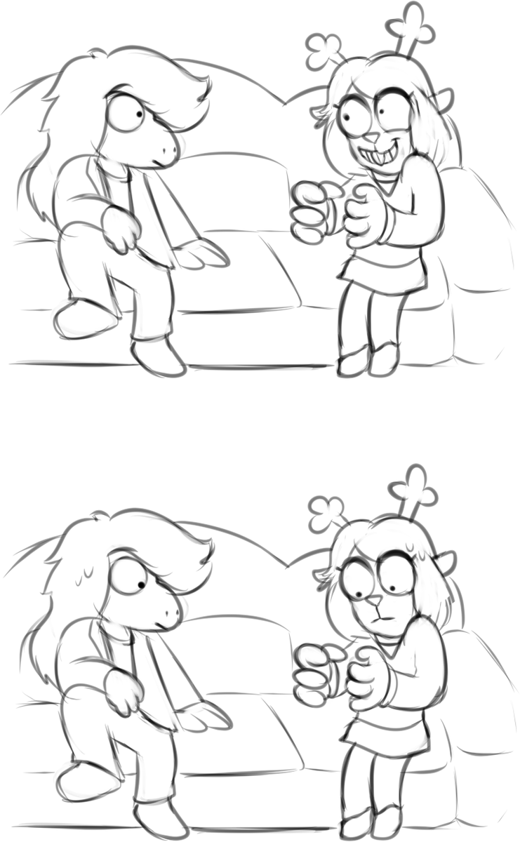 Doodles from the Deltarune drawing live stream that most of you missed. 