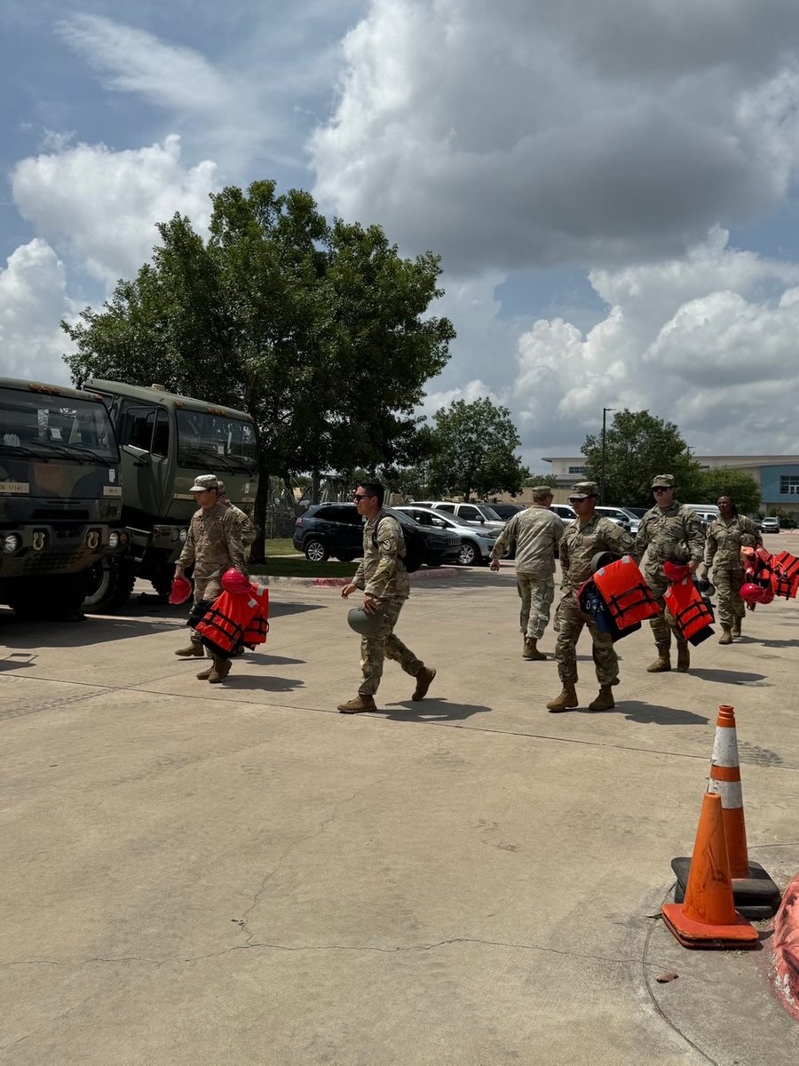 TXMilitary's tweet image. The Texas National Guard remains ready to respond with our partner agencies on the ground and in the air as Texas prepares for more severe weather.