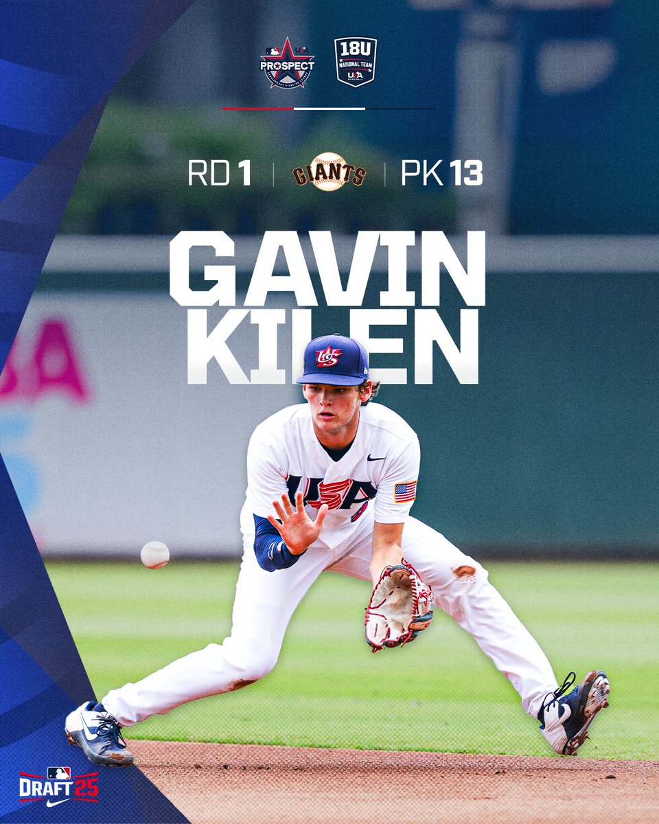 Gavin Kilen is going to San Francisco!

The Giants grab the 🇺🇸 alum with the 13th pick.