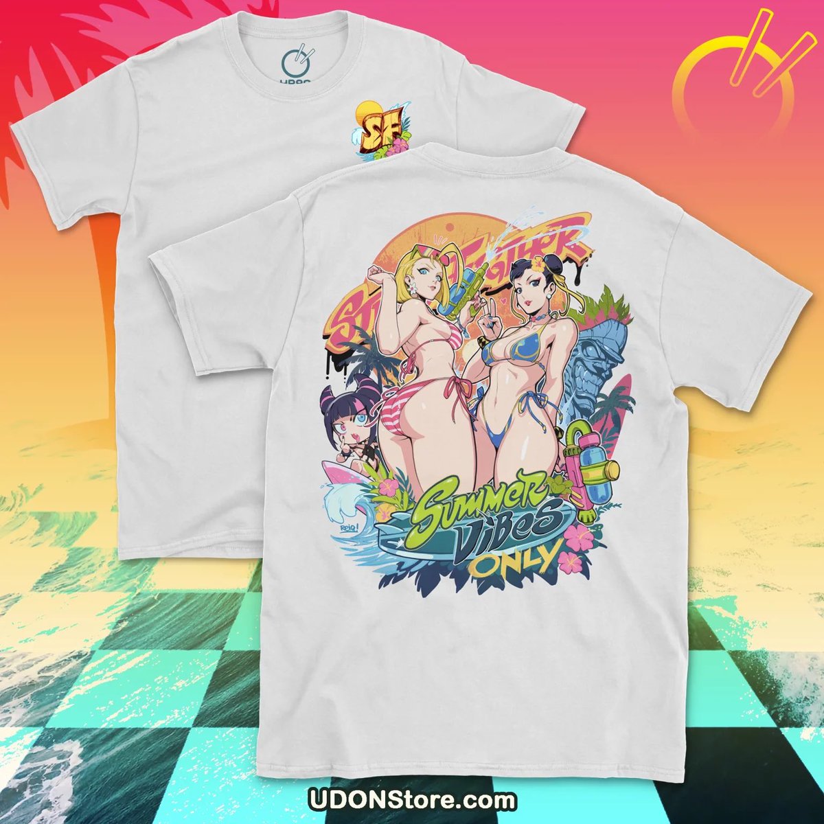 Pete (@petefighter) on Twitter photo #streetfighter Summer Vibes Only Tee – <a href="/reiq/">𝗥𝗘𝗜𝗤 Reinaldo Quintero</a> – $35
Double-sided tee with Chun-Li and Cammy in summer gear.
<a href="/UdonEnt/">UDON Entertainment</a> booth 100
#SDCC25 #streetfighter Summer Vibes Only Tee – <a href="/reiq/">𝗥𝗘𝗜𝗤 Reinaldo Quintero</a> – $35
Double-sided tee with Chun-Li and Cammy in summer gear.
<a href="/UdonEnt/">UDON Entertainment</a> booth 100
#SDCC25