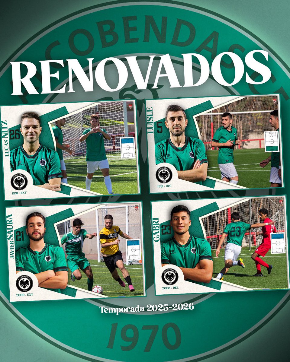 💪 Gabri y Saura, dos futbolistas que han encajado a la perfección en el equipo y que seguirán luchando por alcanzar los objetivos de la próxima temporada.

Orgullosos de contar con vosotros un año más. ¡Vamos a por todo! ⚽🔥