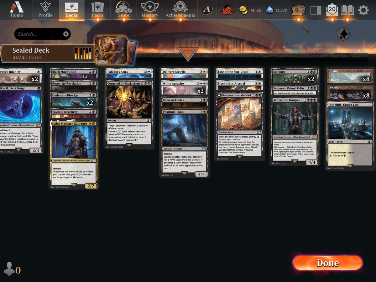 Took 3 bullets but we got there by casting Ardyn on turn 6 a lot.