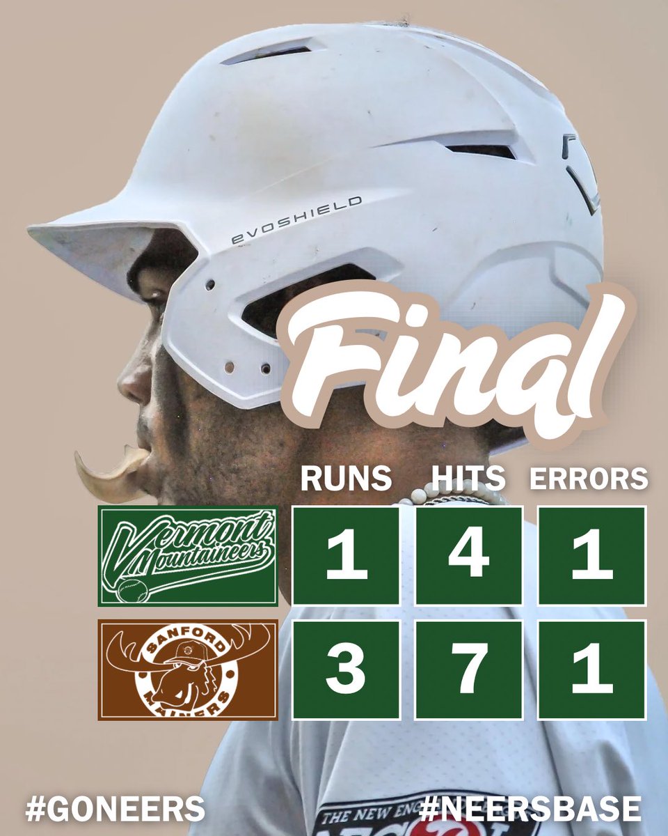 Vermont Mountaineers (@mountaineersvt) on Twitter photo Final tonight for the Mountaineers 🏔️⚾️
Back in Montpelier tomorrow for more action at The Rec! Let’s go, boys! 💪
#neersbase⚾️ | <a href="/TheNECBL/">The New England League</a> Final tonight for the Mountaineers 🏔️⚾️
Back in Montpelier tomorrow for more action at The Rec! Let’s go, boys! 💪
#neersbase⚾️ | <a href="/TheNECBL/">The New England League</a>