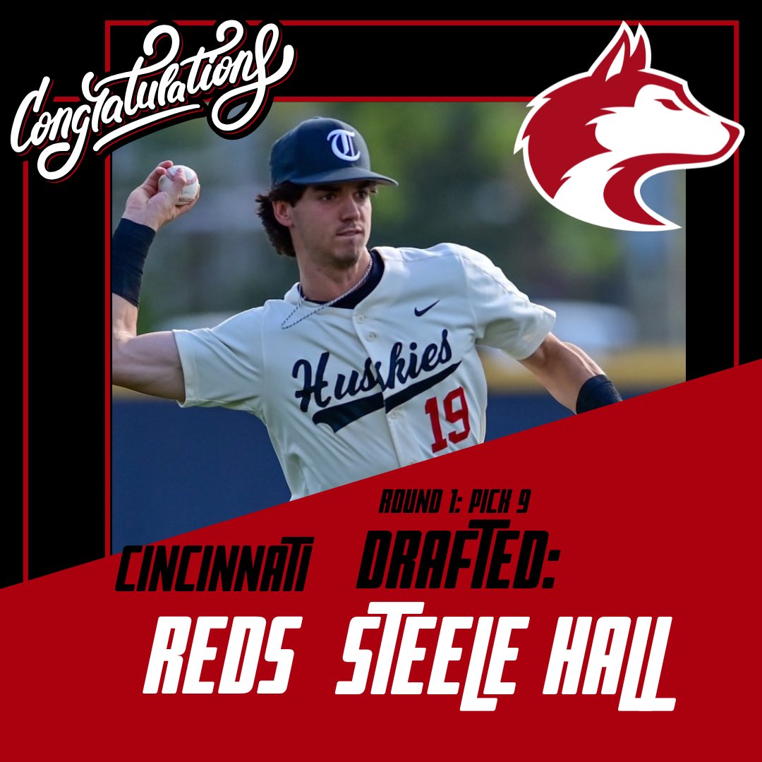 HewittAthletics's tweet image. 🚨HUGE congrats to Steele Hall (HTHS ‘25) on being selected 9th overall in the MLB Draft by the Cincinnati Reds! 🔴⚾️
From Trussville to the big leagues — we’re so proud of you!