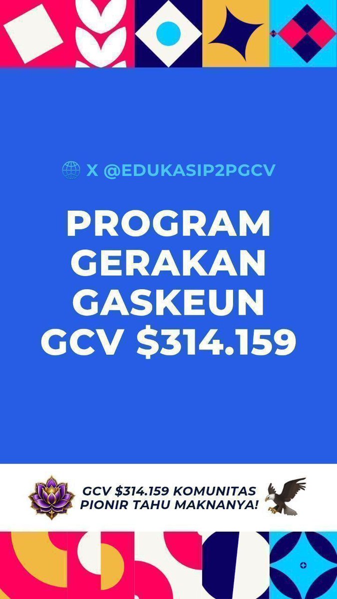 Edukasi P2P GCV $314.159 (@edukasip2pgcv) on Twitter photo #ikutprogrampejuangGCV
📌 Untuk informasi resmi dan edukasi lanjutan, ikuti akun para Duta GCV berikut ini:
<a href="/NoncePadja/">NONNY PADJA NTT 🦅❤GCV ambassador indonesia 🦅</a>
<a href="/dorisyincpa/">Doris Yin 东方紫莲🪷</a>
<a href="/jojo102102/">JoJo-π</a>
<a href="/JasonWong_Pi/">Jason Wong_Pi</a>
<a href="/mousaviradmajid/">M.Rad</a>
<a href="/ArtSolival/">solival Art💜" Global GCV Ambassador 🇫🇷 "💜</a>
<a href="/spirituelegitmn/">PiNetwork🇹🇷Türkiye GCV Ambassadors</a>
<a href="/YohanesHelebak/">Yohanes Helebak</a>
<a href="/LIENCHE0307/">LIEN MARLINA 连玛琳娜</a>
<a href="/Ratuelsa27/">Elshe afriani</a>
<a href="/lurima_pi/">Lumari 🦋</a>
<a href="/Listycuantik/">Listy Cuantik</a> #ikutprogrampejuangGCV
📌 Untuk informasi resmi dan edukasi lanjutan, ikuti akun para Duta GCV berikut ini:
<a href="/NoncePadja/">NONNY PADJA NTT 🦅❤GCV ambassador indonesia 🦅</a>
<a href="/dorisyincpa/">Doris Yin 东方紫莲🪷</a>
<a href="/jojo102102/">JoJo-π</a>
<a href="/JasonWong_Pi/">Jason Wong_Pi</a>
<a href="/mousaviradmajid/">M.Rad</a>
<a href="/ArtSolival/">solival Art💜" Global GCV Ambassador 🇫🇷 "💜</a>
<a href="/spirituelegitmn/">PiNetwork🇹🇷Türkiye GCV Ambassadors</a>
<a href="/YohanesHelebak/">Yohanes Helebak</a>
<a href="/LIENCHE0307/">LIEN MARLINA 连玛琳娜</a>
<a href="/Ratuelsa27/">Elshe afriani</a>
<a href="/lurima_pi/">Lumari 🦋</a>
<a href="/Listycuantik/">Listy Cuantik</a>