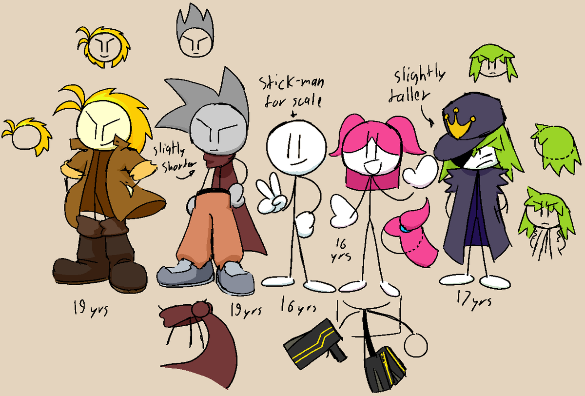 The protagonists of the latest comic now in color! #stickmanseries