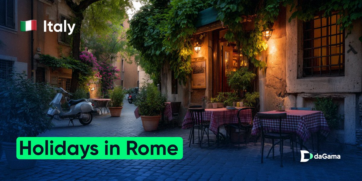 Holidays in Rome with daGama 🇮🇹

The Eternal City never disappoints – and our users keep discovering its delicious gems! Check out these foodie favorites in Rome:

🔸 Ad Hoc.

A place where beef, truffles, and sweets come with sparkling wine and compliments. The elegant
