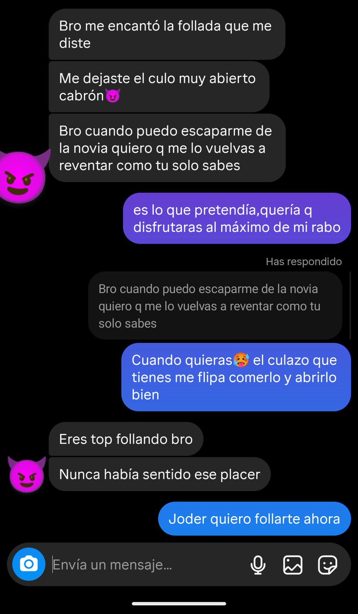 Objetivo cumplido (hetero satisfecho)💪😈
Me encanta cuando me dicen estás cosas 🥰