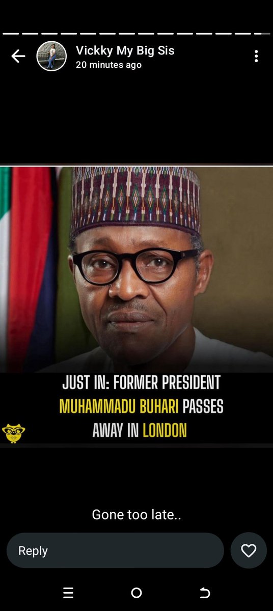Rest in peace and power 
Ex head of state ex president 
💚🤍💚