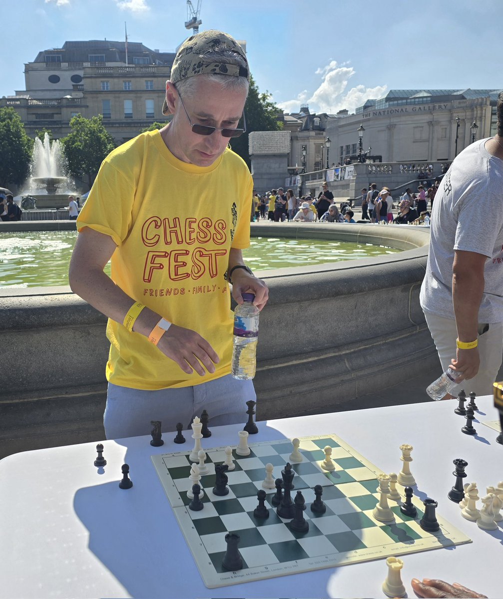 Our Mickey Adams 'gettin' down' at ChessFest 2025.