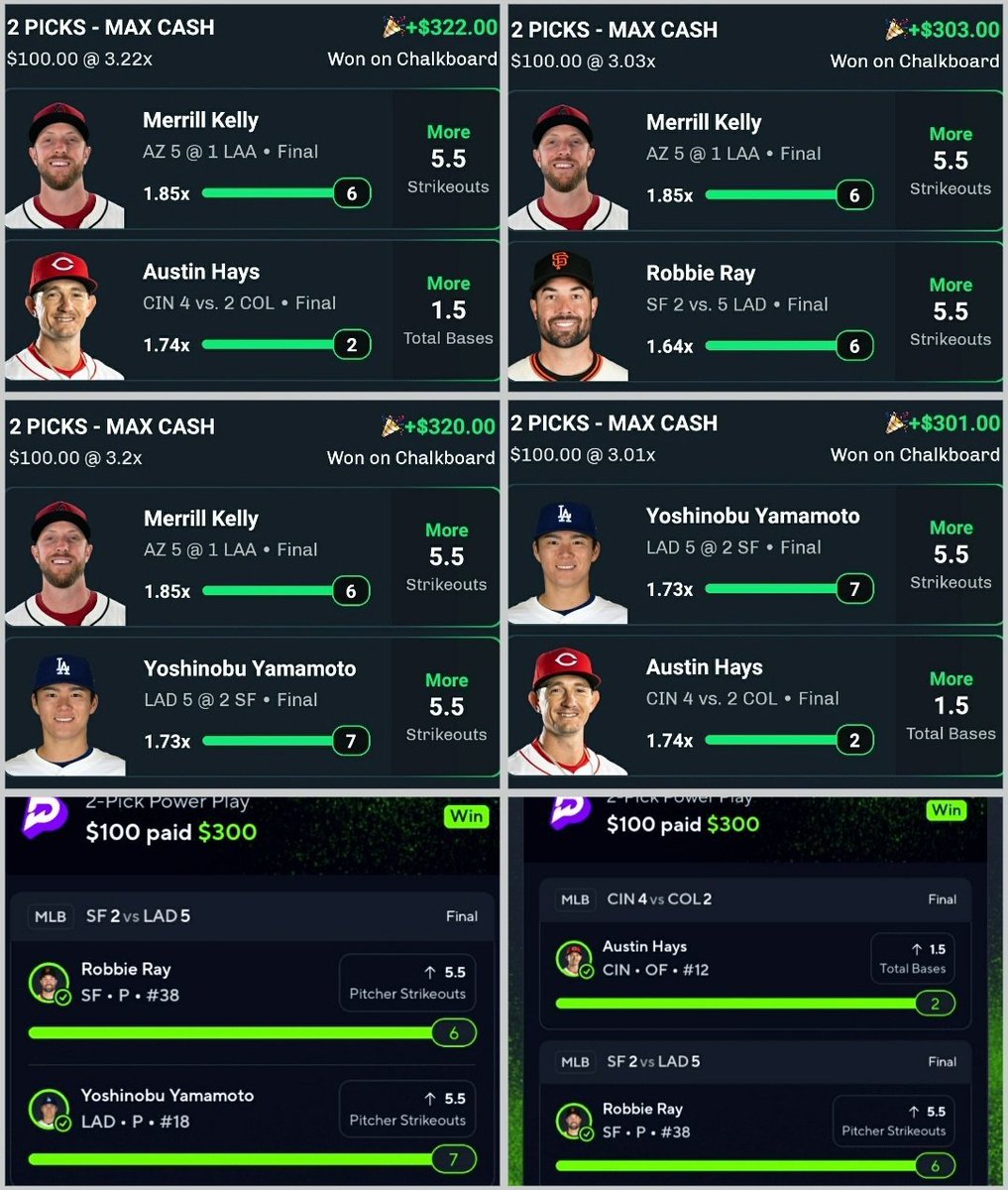 $100 &amp; 1 FREE YEAR of VIP to someone who 𝗟𝗜𝗞𝗘𝗦 and comments ❤⬇️

ANOTHER SWEEP 🧹🧹🧹 +12.46U💰
Austin Hays O1.5 total bases ✅
Robbie Ray O5.5 strikeouts ✅
Merrill Kelly O5.5 strikeouts ✅
Yamamoto O5.5 strikeouts ✅

DON'T MISS OUT. 50% OFF VIP👀
bit.ly/MATTHEWP-50ALL