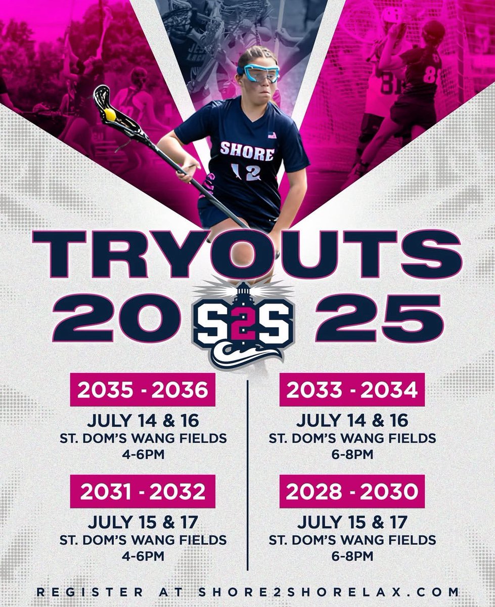 BackOfTheCAGE.com (@backofthecage) on Twitter photo Boys & Girls Lacrosse Tryouts by <a href="/Shore2ShoreLax/">Shore 2 Shore Lacrosse</a> <a href="/shore2shoreglax/">Shore2Shore_girlslax</a>!
🔗 shore2shorelax.com Boys & Girls Lacrosse Tryouts by <a href="/Shore2ShoreLax/">Shore 2 Shore Lacrosse</a> <a href="/shore2shoreglax/">Shore2Shore_girlslax</a>!
🔗 shore2shorelax.com