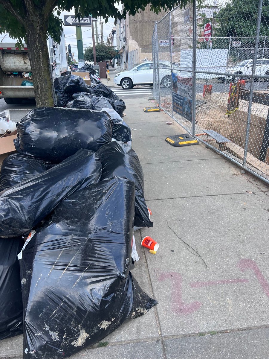 PhilaSanitation's tweet image. Sanitation crews have been focused on cleaning and removing illegal dumpers piles since the work stoppage ended.