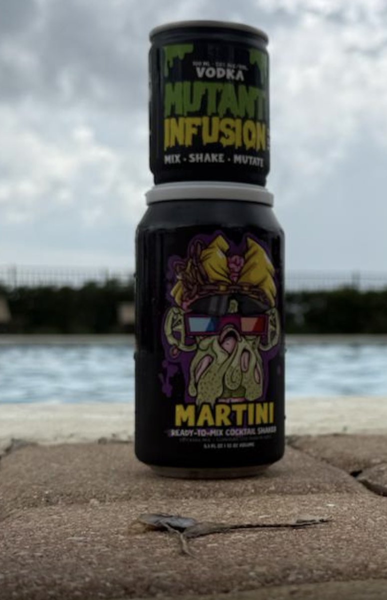 Pour one out for <a href="/ShiLLin_ViLLian/">Alex</a> after 6 <a href="/MutantInfusion/">Mutant Infusion 🍸</a> he thought he was solar powered. Now he’s a lizard jerky 😂