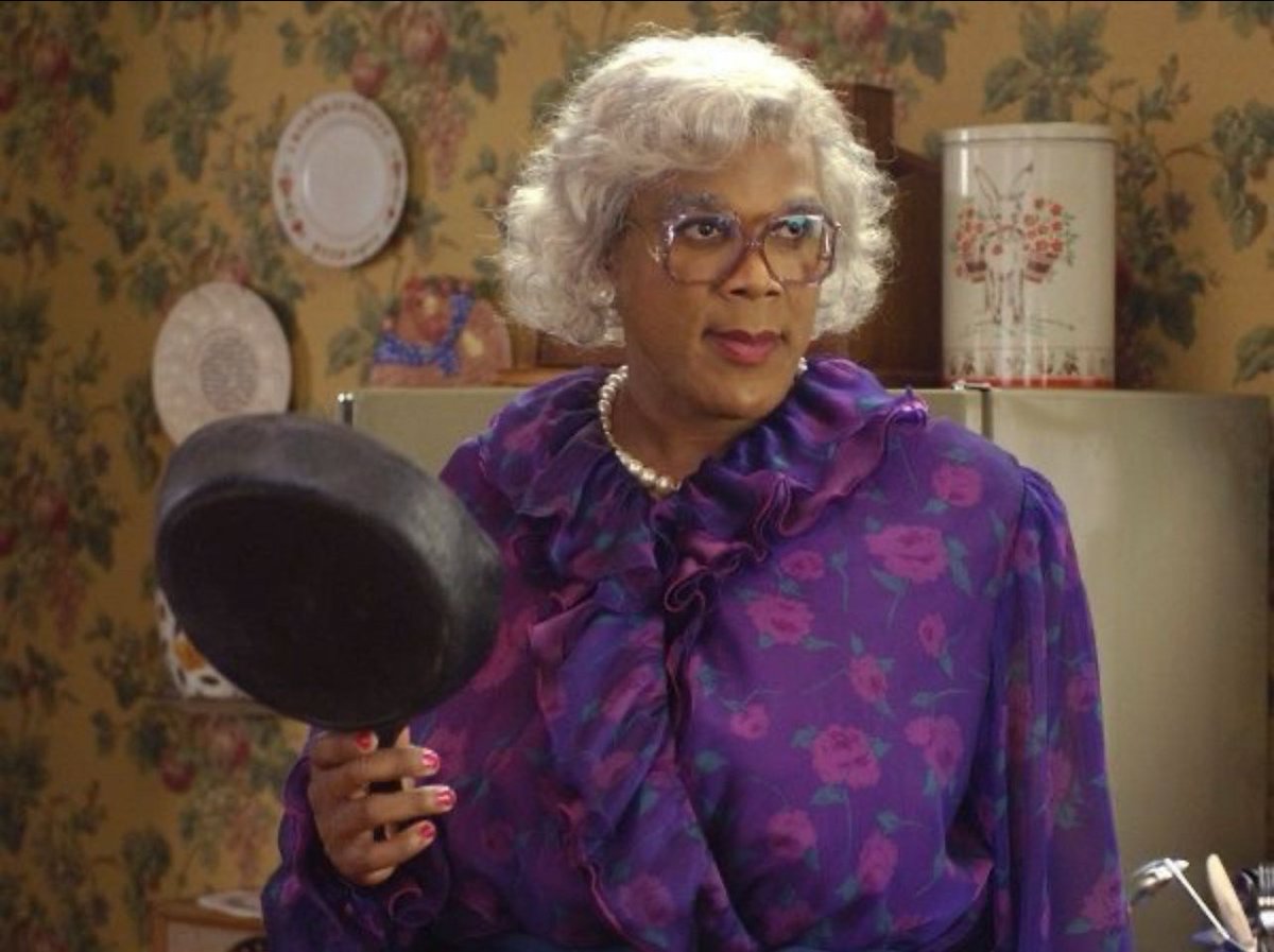 BabbyKey__'s tweet photo. @Raindropsmedia1 She better do a Madea special . Bet he won't cheat again😂 https://t.co/RnVRIfkfnk