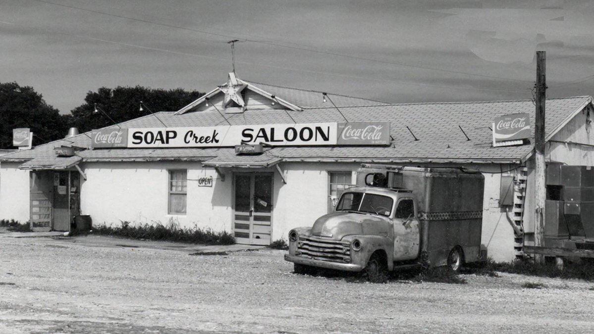 Traces of Texas reader Martin Jordan kindly submitted this 1970s photo of Soap Creek Saloon, a legendary Austin club.  Says Martin: "I had many fun times at this place, some a little TOO fun. One night I went there with two friends. They ended up picking up two sisters and going