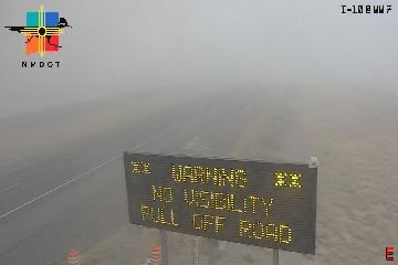 SierraVistaLIVE's tweet image. TRAVEL ADVISORY:
Zero visibility conditions on I-10 through Bowie, San Simon, and western New Mexico.
I-10 Closure in New Mexico at milepost 5 and 20, and a multi-vehicle collision at MP 13.
Two collisions on I-10, one in Bowie and one in San Simon.