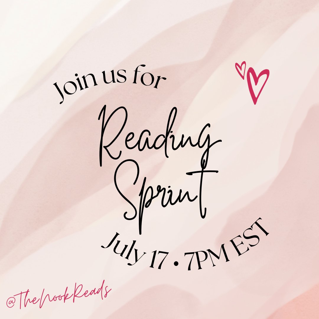 TheNookReads's tweet photo. We’re hosting a mid-month reading sprint! 📚 Join us this Thursday at 7 PM EST. Bring your TBR and cozy vibes. 💬✨
#ReadingSprint #BookishEvent #ReadWithMe https://t.co/6mIwze7Fqt