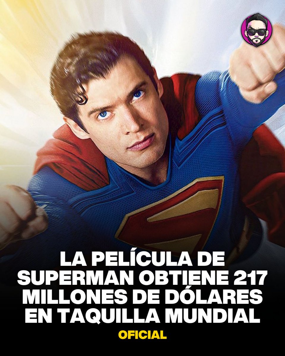 RÉCORD HISTÓRICO! 😱 
La película de #Superman dirigida por James Gunn debuta con 217 millones de dólares a nivel mundial, consiguiendo el fin de semana de estreno más grande para cualquier película en solitario del superhéroe.
¿Qué opinas?