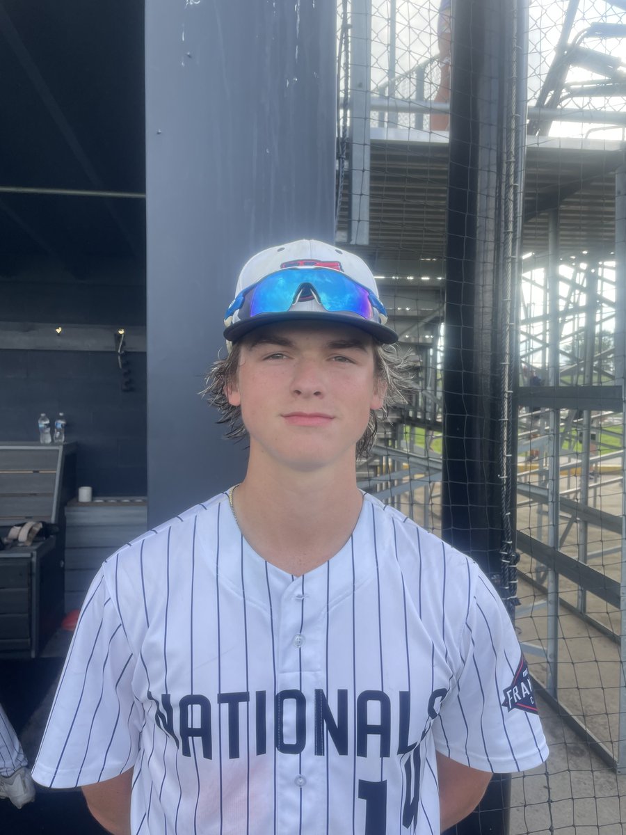 FINAL Score
US Nationals Midsouth 16u Blue - 7
Victus Vandals 16u West - 1
Player of the Game:
6 IP with 12 K's and only 1 Hit
FB velo 88-90 top 92