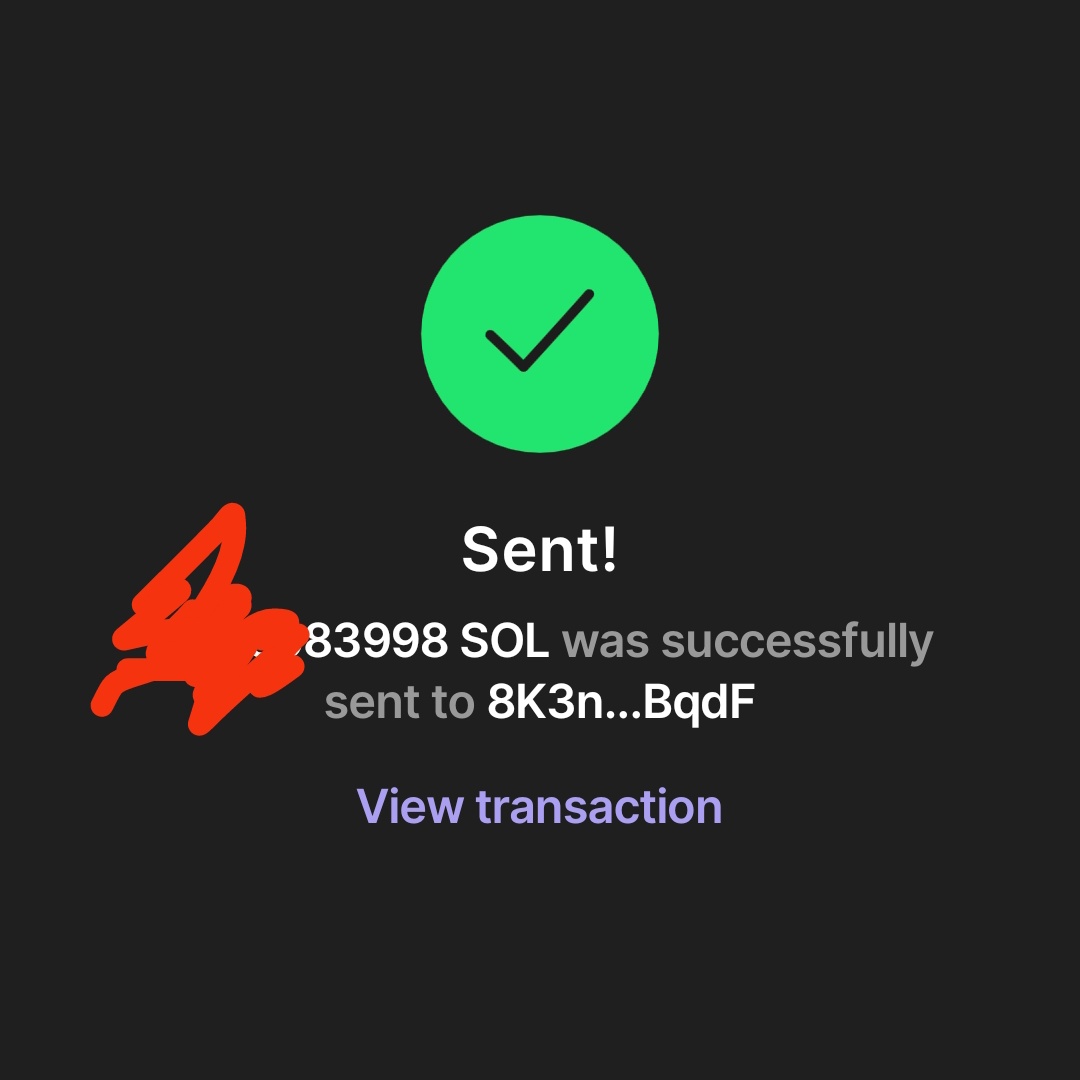 congratulations bro! 🎉 Who's next? Drop your $sol wallet adress 👇