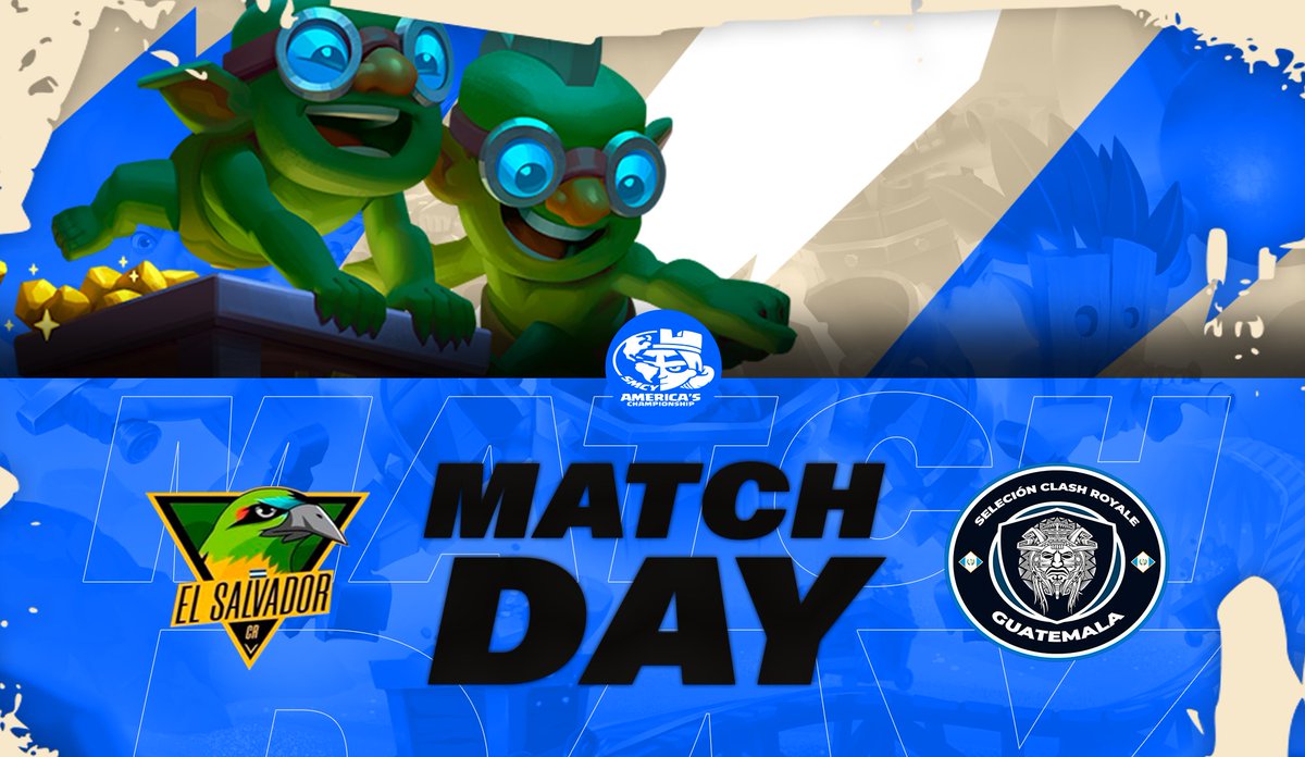 Selección Salvadoreña CR (@seleccionesa_cr) on Twitter photo #clashroyale | MatchDay
🏆 <a href="/CR_Supremacy/">Supremacy League</a>
🆚️ <a href="/GTseleccionCR/">Selección de Guatemala</a>
🕰9:00 PM🇸🇻
Hoy nos jugamos todo, en contra un gran rival y buscaremos llevarnos la victoria dando lo mejor.
#VamosSelecta💙🤍 #clashroyale | MatchDay
🏆 <a href="/CR_Supremacy/">Supremacy League</a>
🆚️ <a href="/GTseleccionCR/">Selección de Guatemala</a>
🕰9:00 PM🇸🇻
Hoy nos jugamos todo, en contra un gran rival y buscaremos llevarnos la victoria dando lo mejor.
#VamosSelecta💙🤍