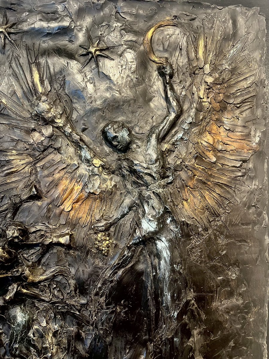 SculptorRett's tweet image. And another angel came out from the altar, which had power over fire; and cried with a loud cry to him that had the sharp sickle, saying, Thrust in thy sharp sickle, and gather the clusters of the vine of the earth; for her grapes are fully ripe.