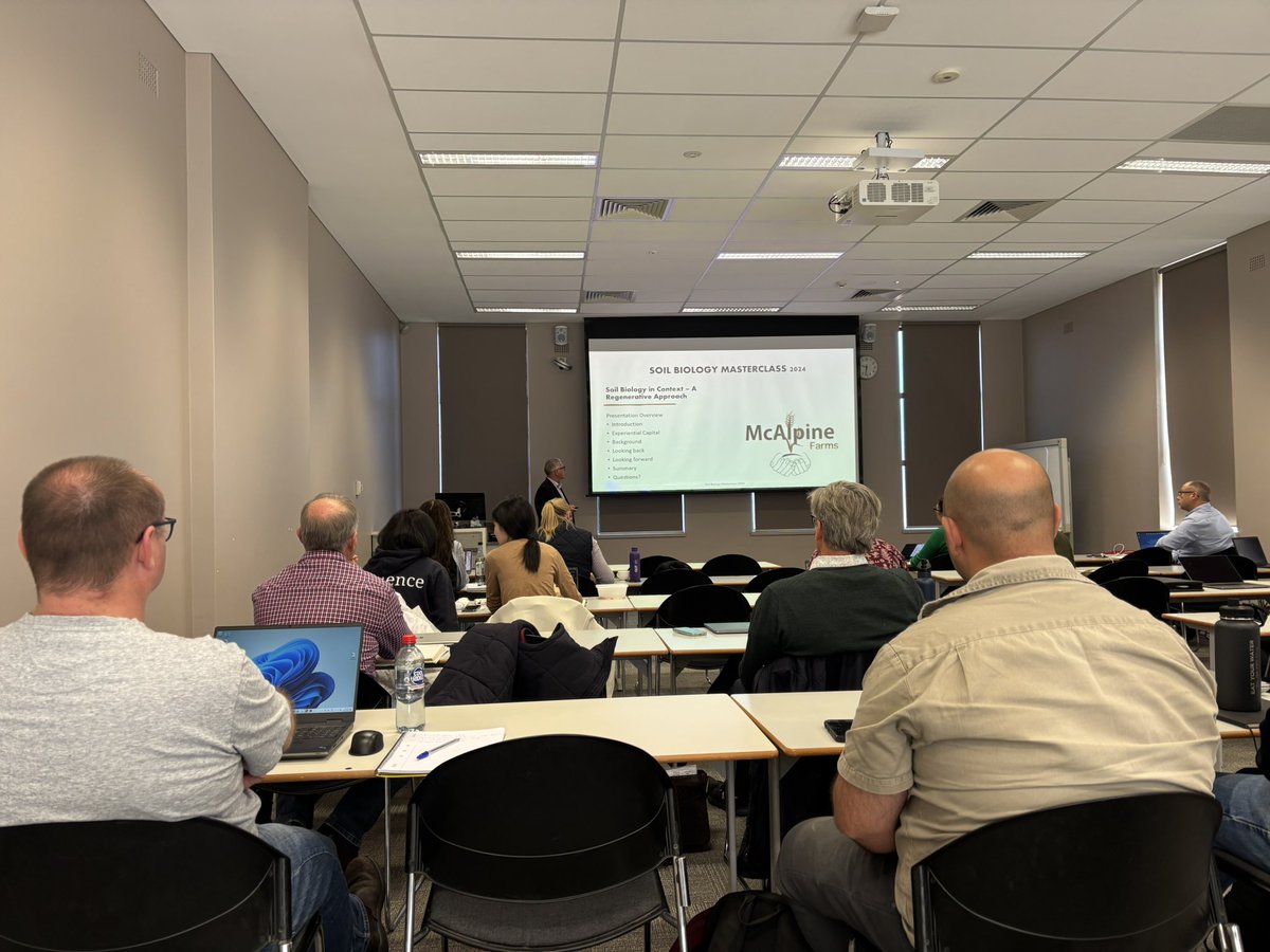 Prof Brajesh Singh (@prof_braj_singh) on Twitter photo Our annul 4 days soil health Masterclass / certification course has started today in partnership with <a href="/SoilScienceAust/">Soil Science Australia</a> with participation from growers, consultants and others. Our WA farmer Stuart McAlpine is sharing his experience to bring change is farming systems Our annul 4 days soil health Masterclass / certification course has started today in partnership with <a href="/SoilScienceAust/">Soil Science Australia</a> with participation from growers, consultants and others. Our WA farmer Stuart McAlpine is sharing his experience to bring change is farming systems