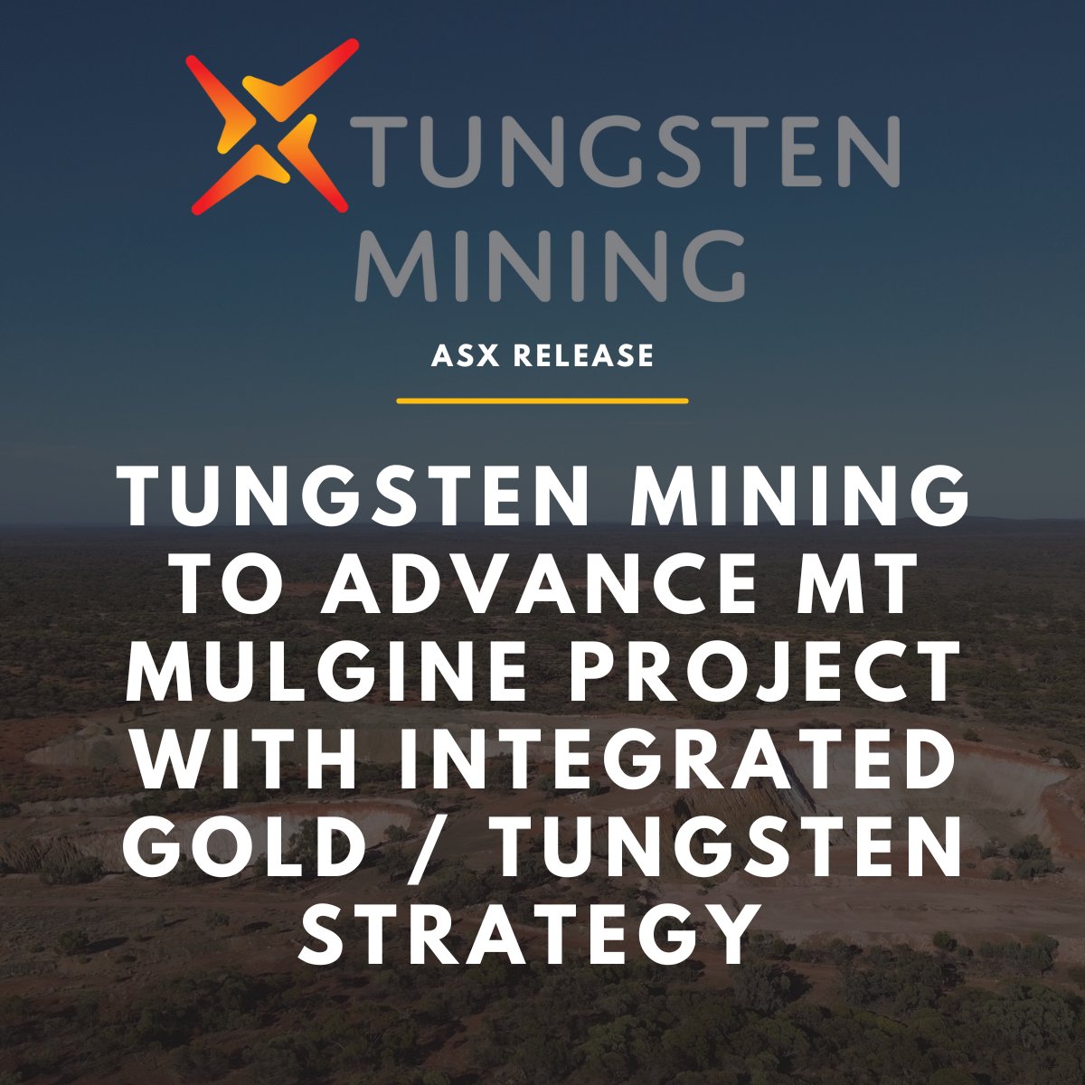 We have updated our Mt Mulgine strategy:

🟡 Extract near-surface #gold to offset early costs
🔩 Advance long-term tungsten production
📊 Scoping study underway

Positioning Mt Mulgine as a future tier-one #tungsten &amp; #molybdenum supplier.

🔗 tinyurl.com/bddwj745

#TGN