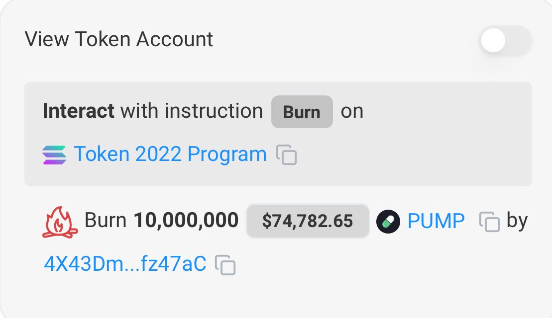 🚨Bir cüzdan, sahte airdrop olduğunu düşünerek 10 milyon $PUMP token yaktı; değeri 74.000 dolardan fazlaydı.