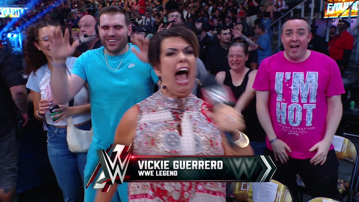 atm929's tweet image. Was cool seeing @DomMysterio35 step mom at #WWEEvolution