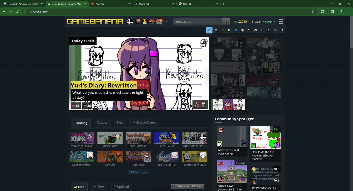 Update!! It ended up getting FEATURED earlier!!! Thank you all so much!!! <3