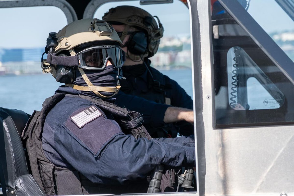 USCG's tweet image. Being always ready means preparing for the unexpected. Through recent tactical exercises, Maritime Safety and Security Team (MSST) New York strengthened their readiness to control, secure, and defend our ports and waterways. @USCG leadership, presence, and vigilance in America’s…