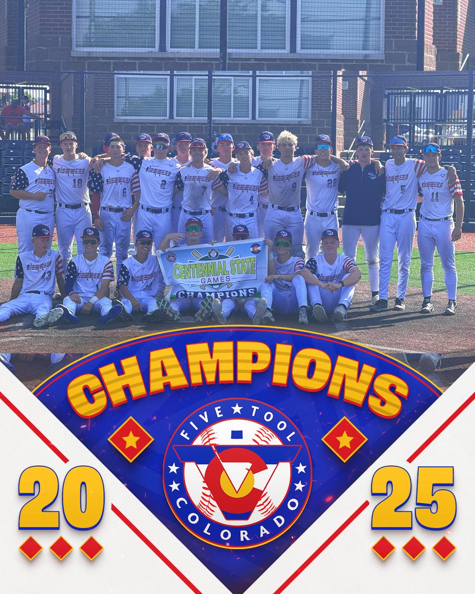 Five Tool Colorado (@fivetoolco) on Twitter photo ๐CHAMPIONS๐
Congrats to <a href="/SlammersNorth/">Slammers North</a> Asnicar 2027 on winning the 18U Division of the <a href="/FiveTool/">Five Tool Baseball</a> Colorado Centennial State Games!
#WatchEm ๐CHAMPIONS๐
Congrats to <a href="/SlammersNorth/">Slammers North</a> Asnicar 2027 on winning the 18U Division of the <a href="/FiveTool/">Five Tool Baseball</a> Colorado Centennial State Games!
#WatchEm
