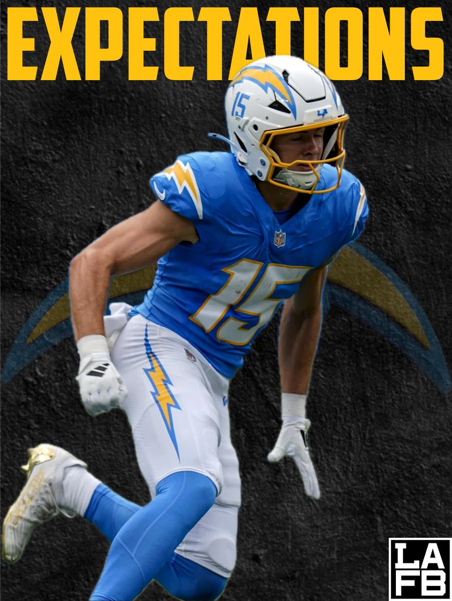 LAFBNetwork's tweet photo. After a strong rookie season as WR1, what are your expectations for Ladd McConkey in Year 2?
#Chargers #BoltUp #LaddMcConkey #WR1 #NFL #ChargersCamp #Year2Jump https://t.co/Et46fTc4Bj