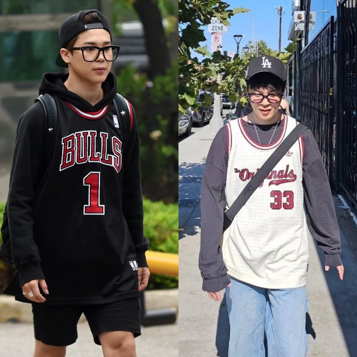 btsarmycol_'s tweet photo. 🕰️💭 Es como viajar en el tiempo…
Casi 11/12 años separan estas fotos, pero al verlas lado a lado, el corazón no puede evitar estremecerse.

Nam nos regaló un momento lleno de nostalgia, como si hubiera abierto una puerta secreta al pasado.
Volvimos al Jimin de los primeros días… al JM bebé con gorra hacia atrás, gafas grandes y esa dulzura que nunca se fue. 🐣💛

El tiempo ha pasado, sí… pero su esencia, su ternura y su estilo tan único siguen ahí, intactos.
ARMY creció con él, y verlo así es recordar todo lo que hemos vivido juntos 😭💜💜💜