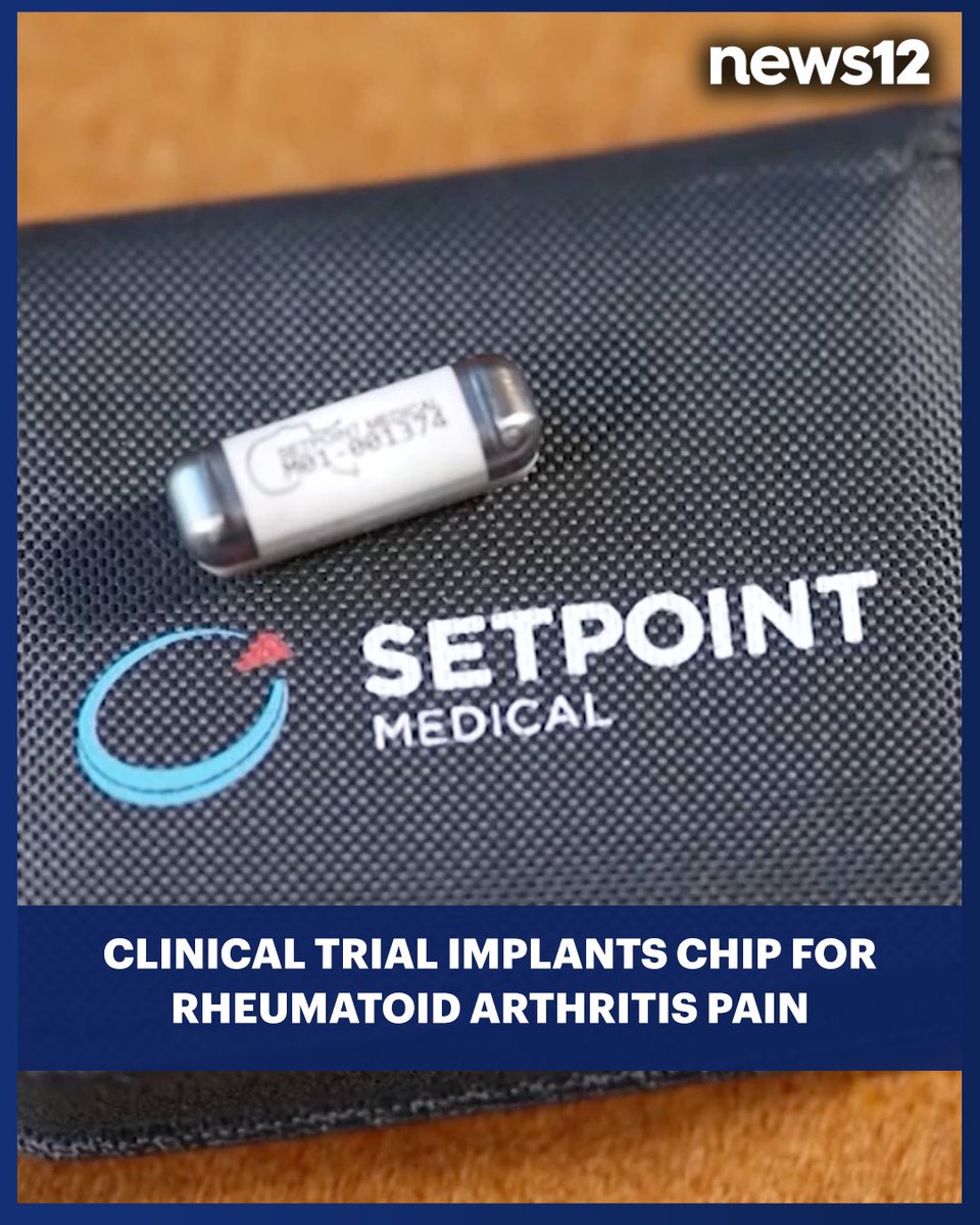 PAIN RELIEF: A clinical trial at Northwell Health's Feinstein Institute involves patients having a computer chip implanted into their necks to relieve rheumatoid arthritis pain. bit.ly/4644MFv