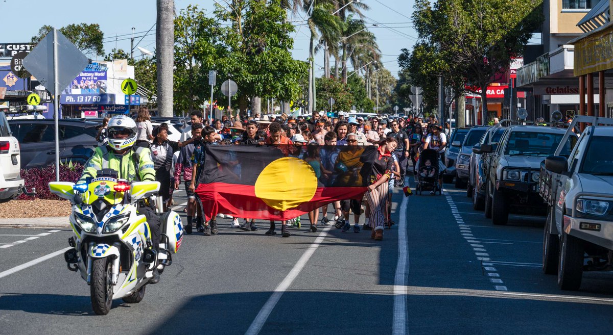 CQU's tweet image. We had a special week celebrating #NAIDOC2025 across our campuses — from marches to markets and tree planting 🌱 Honouring 50 years of NAIDOC, we embraced #StrengthVisionLegacy and celebrated the next generation.
📸 See some highlights below + share how you marked the week 👇