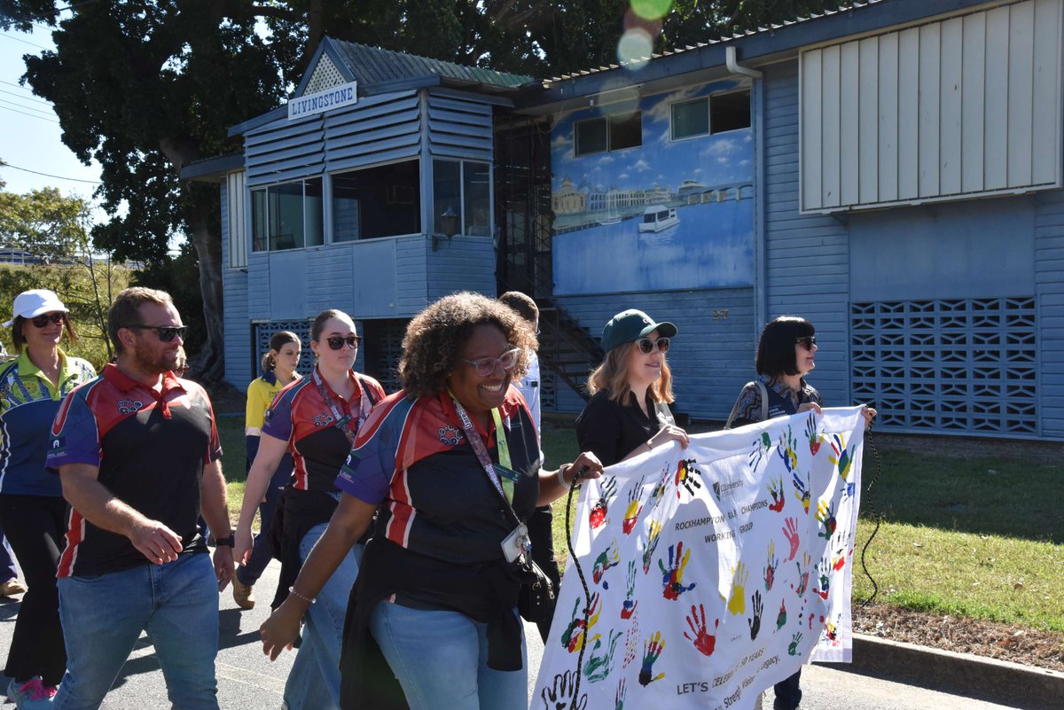 CQU's tweet image. We had a special week celebrating #NAIDOC2025 across our campuses — from marches to markets and tree planting 🌱 Honouring 50 years of NAIDOC, we embraced #StrengthVisionLegacy and celebrated the next generation.
📸 See some highlights below + share how you marked the week 👇