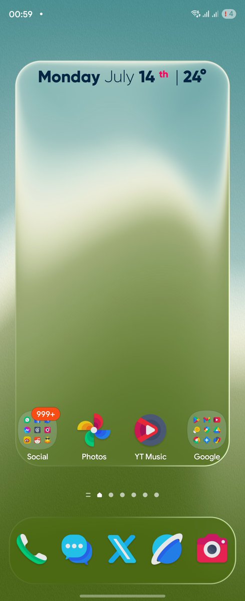 smartechdaily's tweet image. #GalaxyZFold6 #OneUI7 
#liquidglass 😍