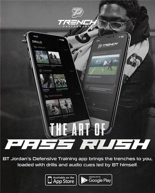 CoachBTJordan's tweet image. Trench Performance: The Art Of Pass Rush in the App Store now!!