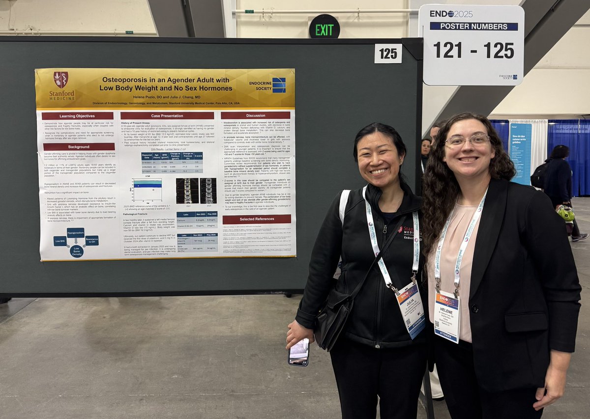 JoyYWu's tweet image. More stellar @StanfordEndo posters at #ENDO2025 by our MSEP students Twan Sia and Audrey Todd and fellow Helene Puzio with their proud mentors Justin Annes and Julia Chang