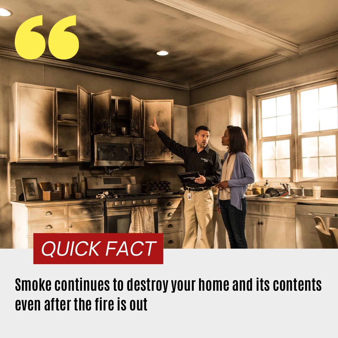 After the fire is out, smoke continues to burn and damage belongings &amp; surfaces, and event affect the chemical composition of fabrics, metals, walls, ceilings, and even tiles. Our Technicians use the most effective products  &amp; equipment to handle every aspect of smoke removal.