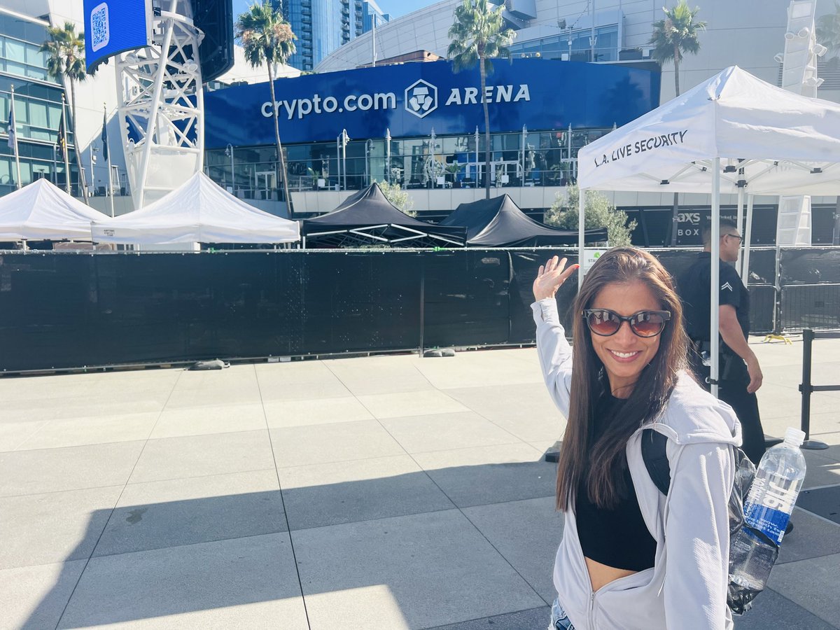 chmoxie's tweet image. Greetings from crypto.com arena in LA!