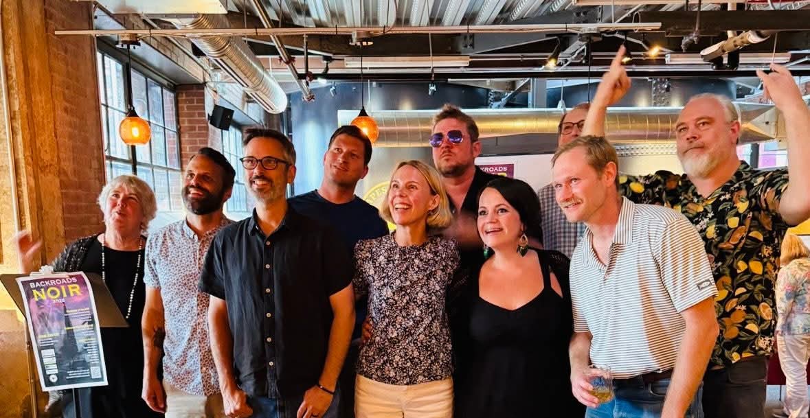 Meagan Lucas (@mgnlcs) on Twitter photo I stole this pic from <a href="/RWJesq/">Russell W. Johnson</a> it's from the Backroads Noir Gathering on Friday night. I think it sums everything up perfectly. Love these folks. I stole this pic from <a href="/RWJesq/">Russell W. Johnson</a> it's from the Backroads Noir Gathering on Friday night. I think it sums everything up perfectly. Love these folks.