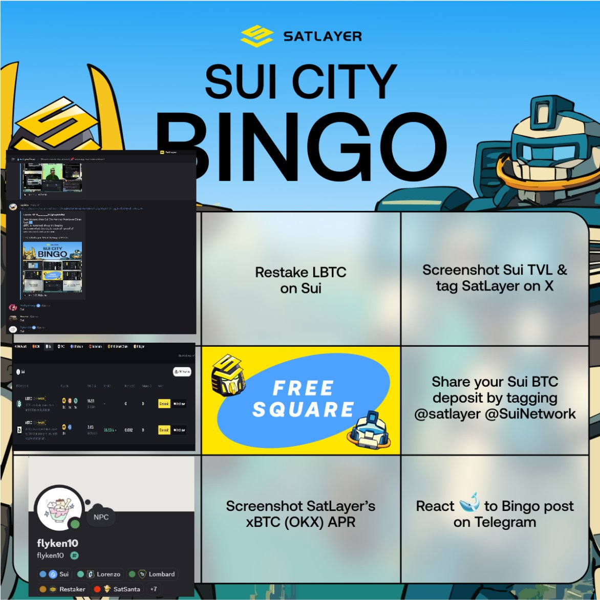 completed my bingo!   <a href="/satlayer/">SatLayer 🟨🧊</a>  <a href="/SuiNetwork/">Sui</a>