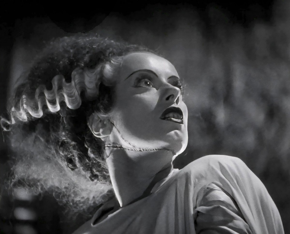 You're more beautiful for all your scars. Elsa Lanchester, glorious as the Bride of Frankenstein. 💚⚡️