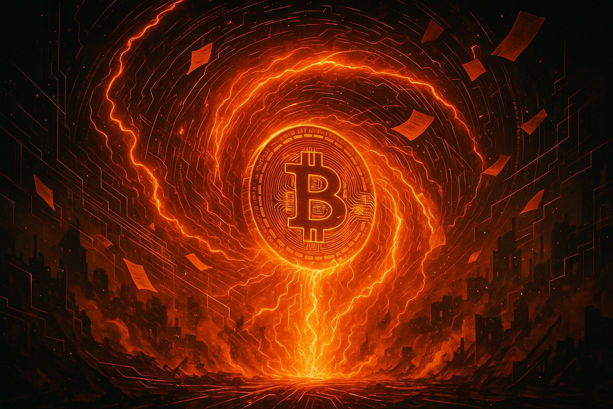 AdamBLiv's tweet photo. 🧵BITCOIN = THE THERMODYNAMIC SINGULARITY

What if every political system, bank, and bureaucracy...

Every institution you ever trusted...

Wasn’t built for “order,” but as a desperate sandbag against entropy?

Bitcoin is the Thermodynamic Singularity.

The ENDPOINT of CIVILIZATION'S WAR against CHAOS.👇