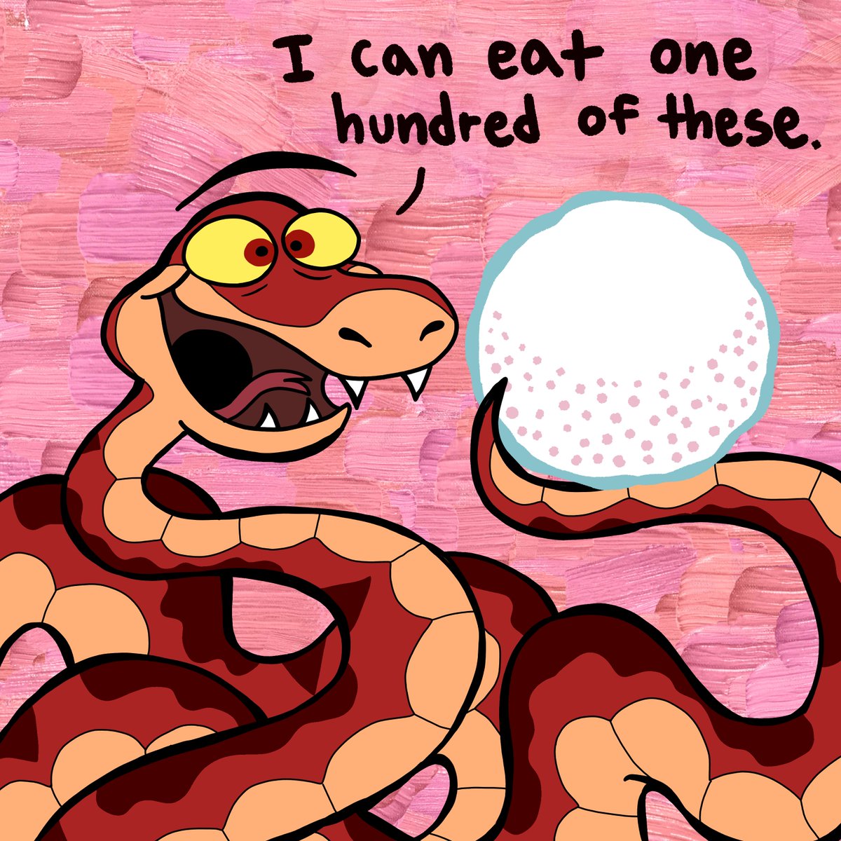 macho_199's tweet image. Ssstanley the jawbreaker snake